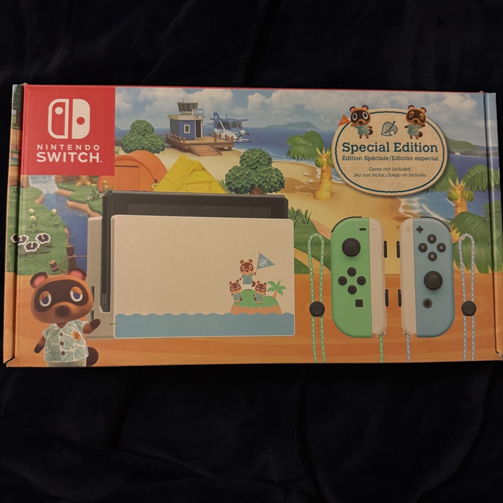 Nintendo Special Edition Animal Crossing Console - Pastel Green & Pastel Blue